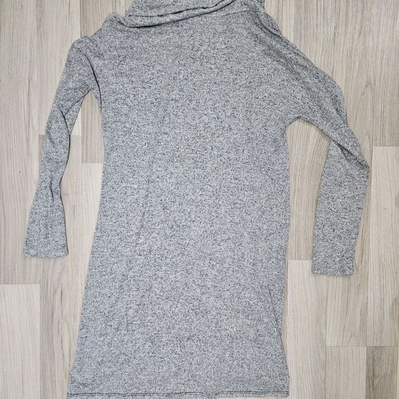 12PM by Mon Ami Womens Gray Cowl Neck Sweater Dress Longsleeve Medium - Picture 9 of 10